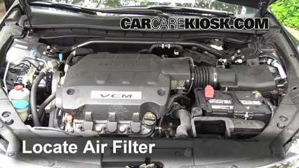 2012 Honda Crosstour EX-L 3.5L V6 Air Filter (Engine) Replace
